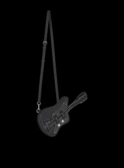 Women Balmain Guitar Rubber-effect Leather Clutch