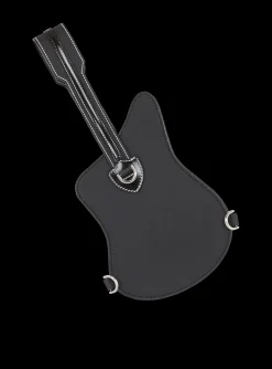 Women Balmain Guitar Rubber-effect Leather Clutch