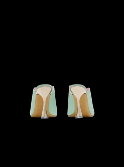 Women Balmain Heeled Eden Mules In Suede Leather