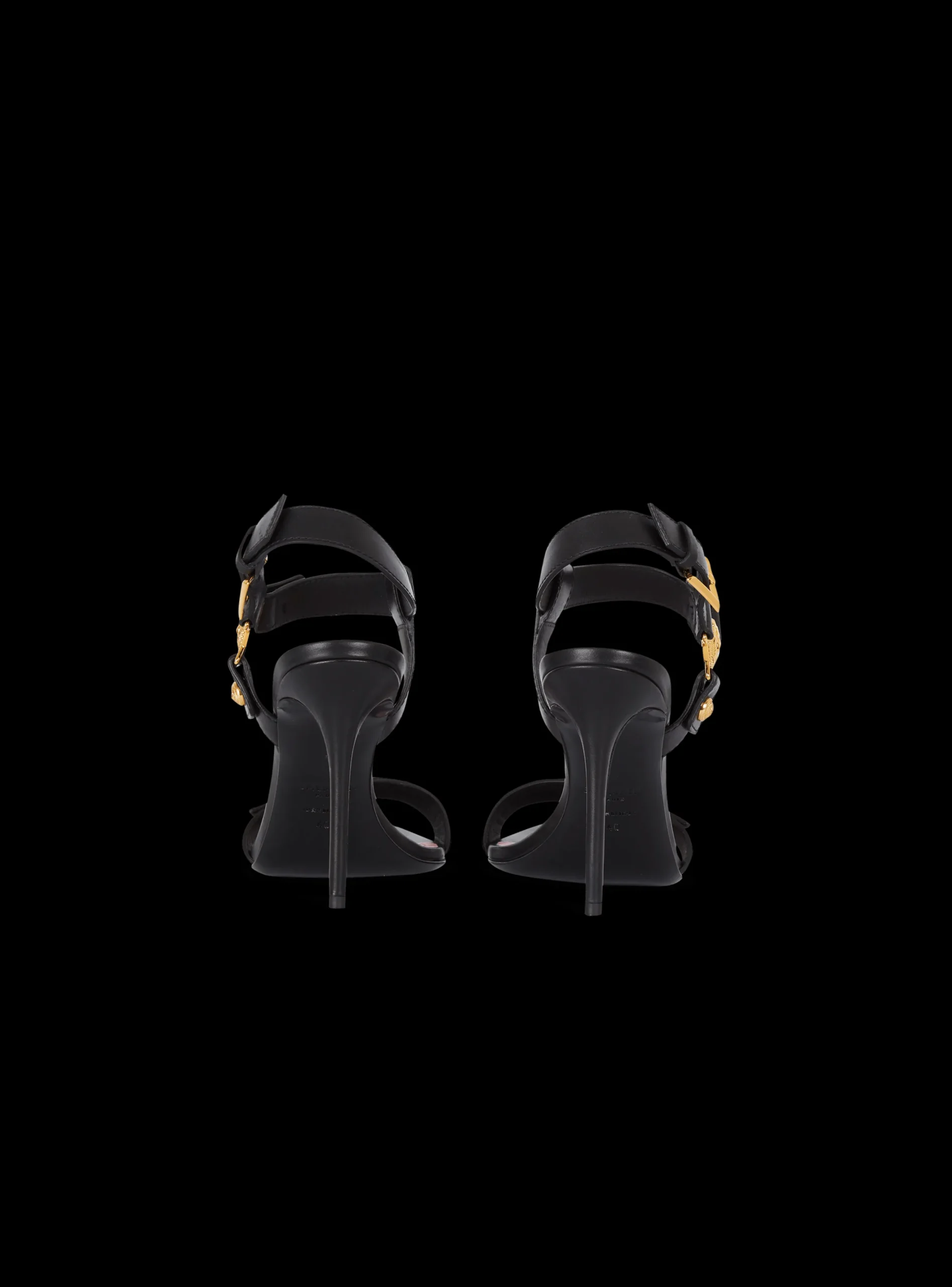Women Balmain Heeled Eva Sandals In Calfskin