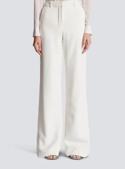 Women Balmain High-waisted Crepe Trousers