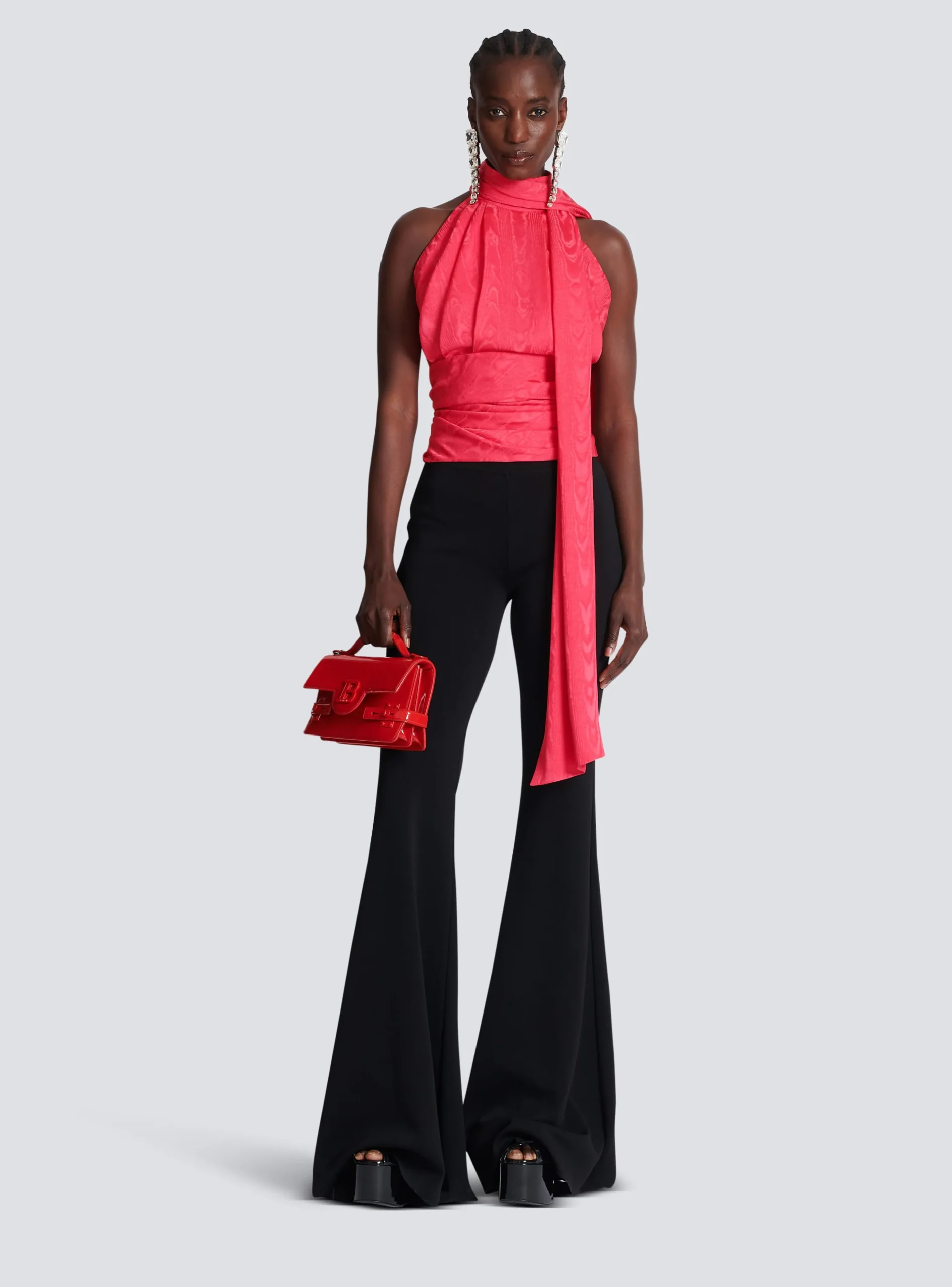 Women Balmain High-waisted Flared Trousers