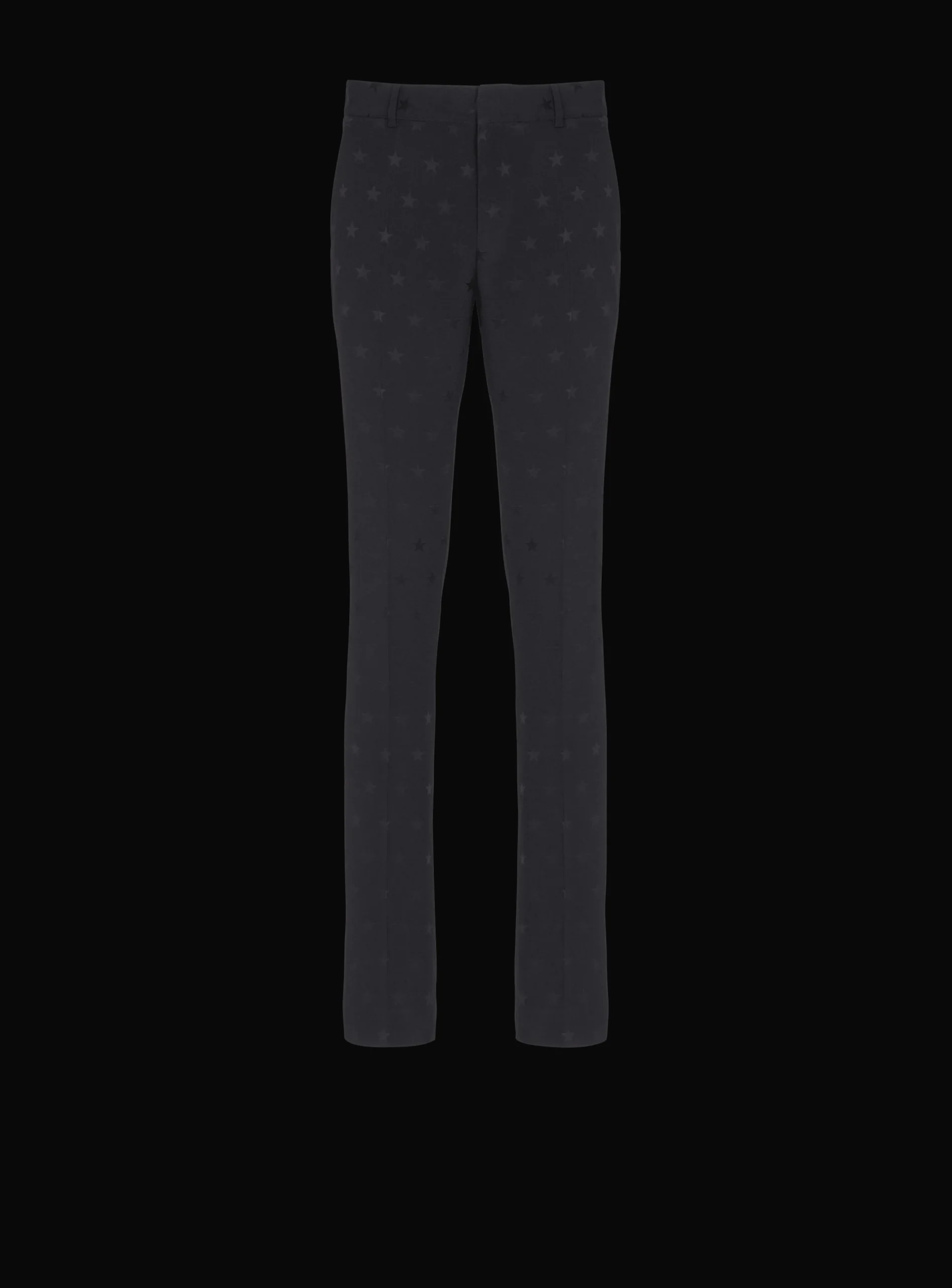 Balmain Jacquard Crepe Trousers With Stars