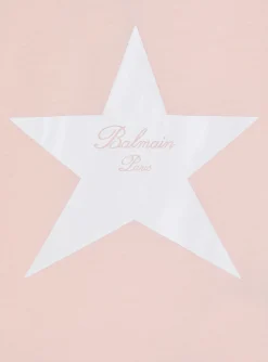Kids Balmain Jersey Signature Star Dress