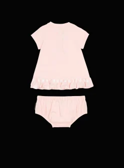 Kids Balmain Jersey Signature Star Dress