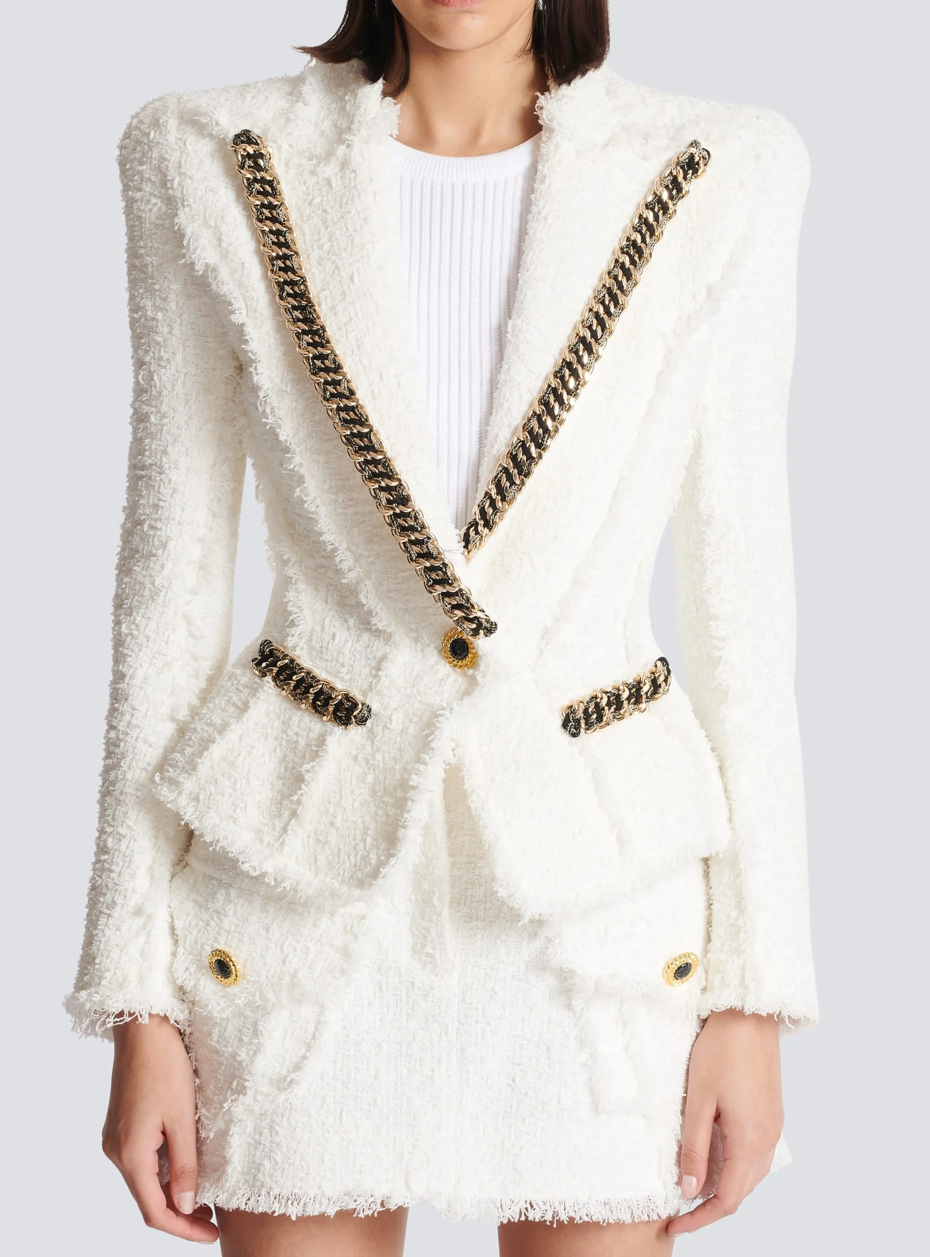 Women Balmain Jolie Madame Tweed Jacket