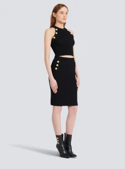 Women Balmain Knit Crop Top