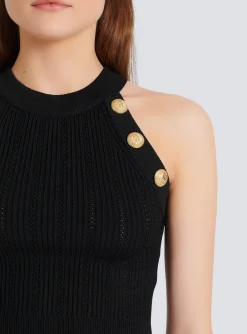 Women Balmain Knit Crop Top