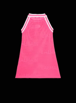 Kids Balmain Knit Dress With Logo