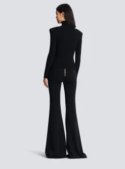Women Balmain Knit Jumper With Gold Buttons