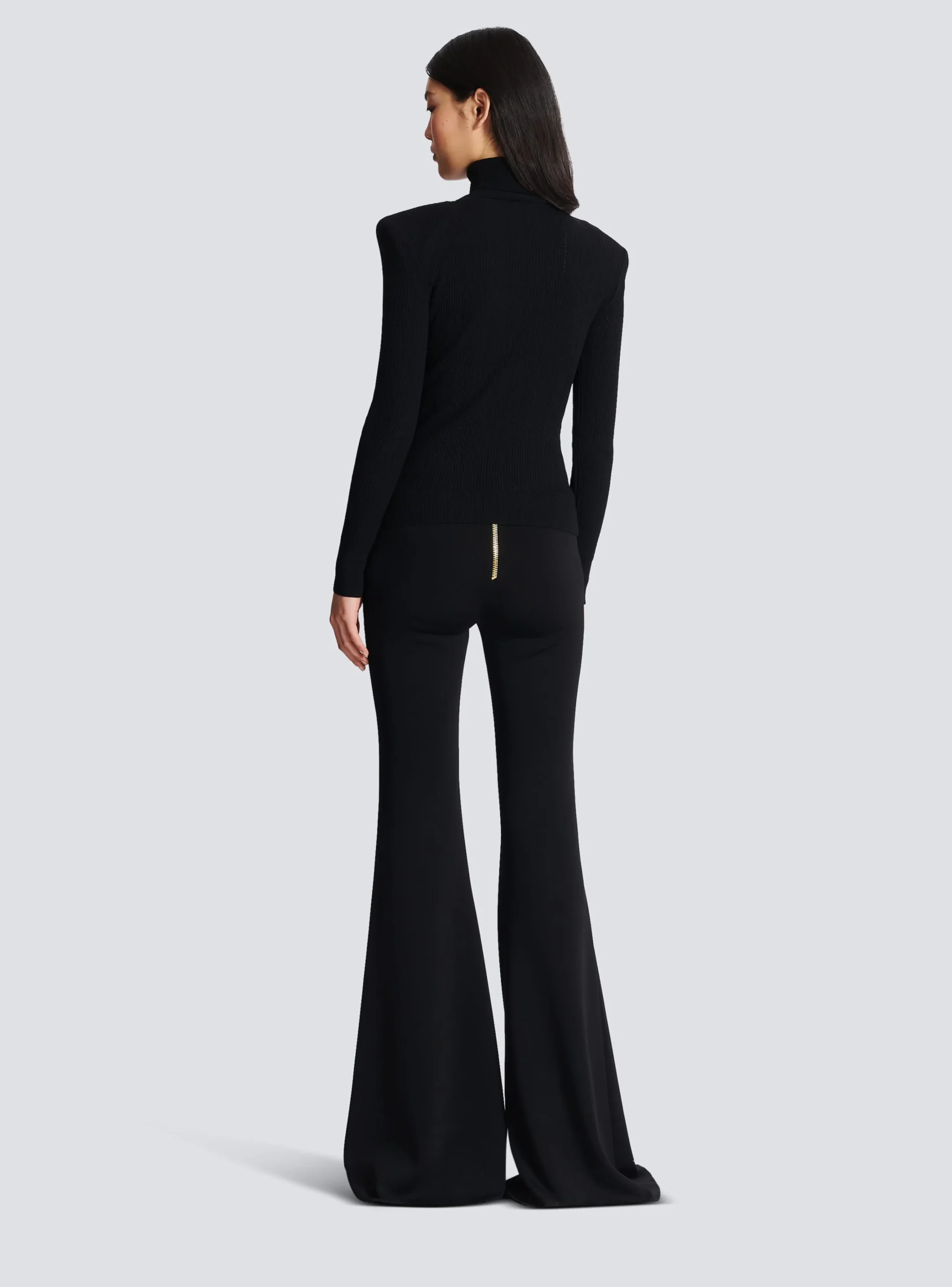 Women Balmain Knit Jumper With Gold Buttons