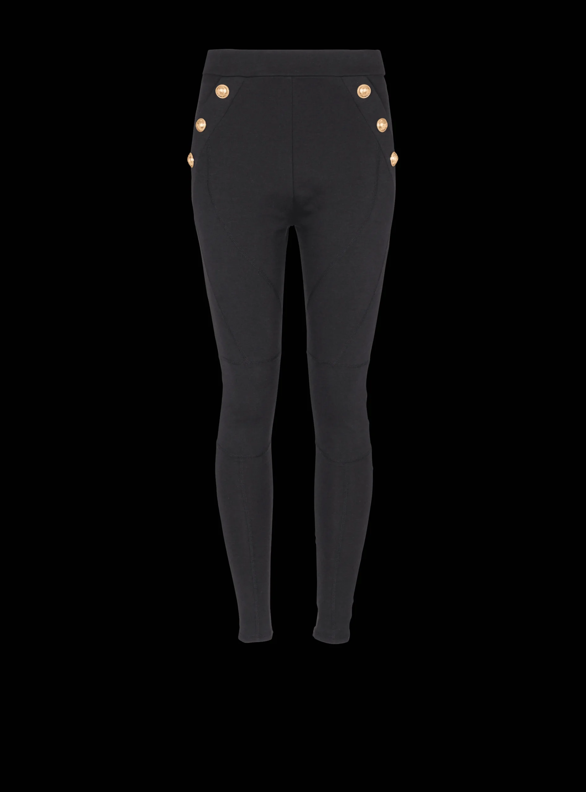 Women Balmain Knit Leggings With 6 Buttons