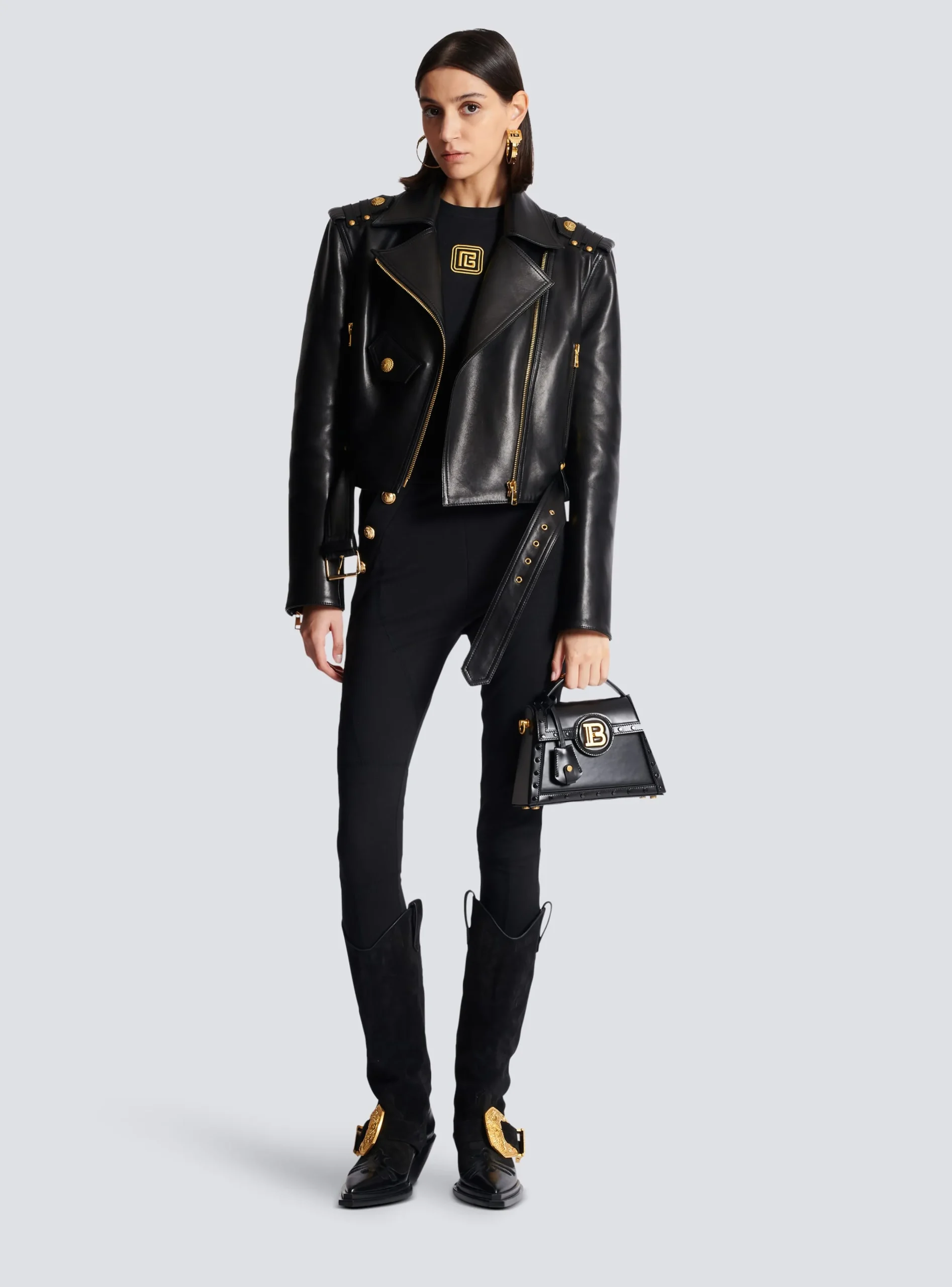 Women Balmain Knit Leggings With 6 Buttons