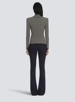 Women Balmain Knit Sweater With Monogram