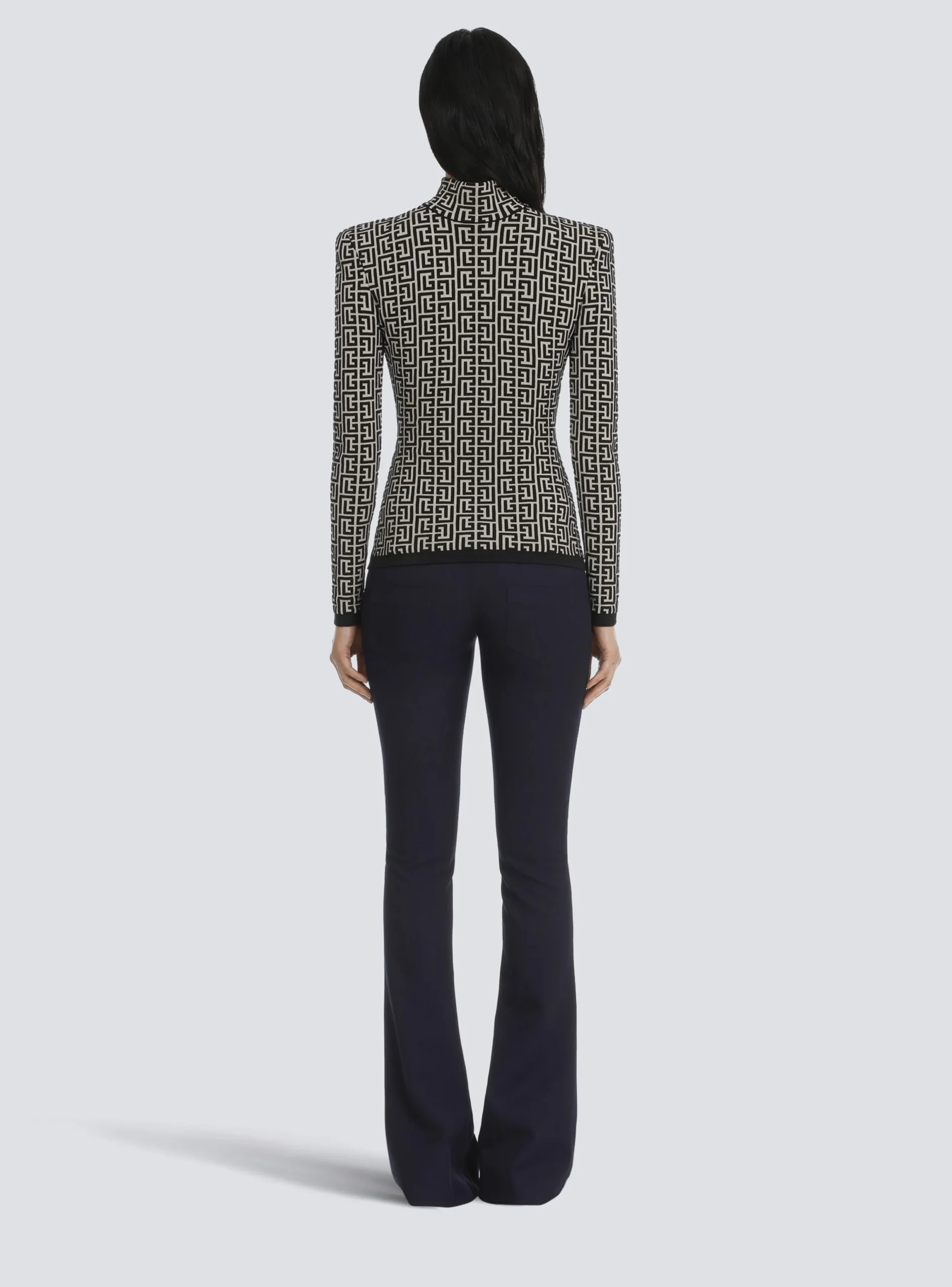 Women Balmain Knit Sweater With Monogram