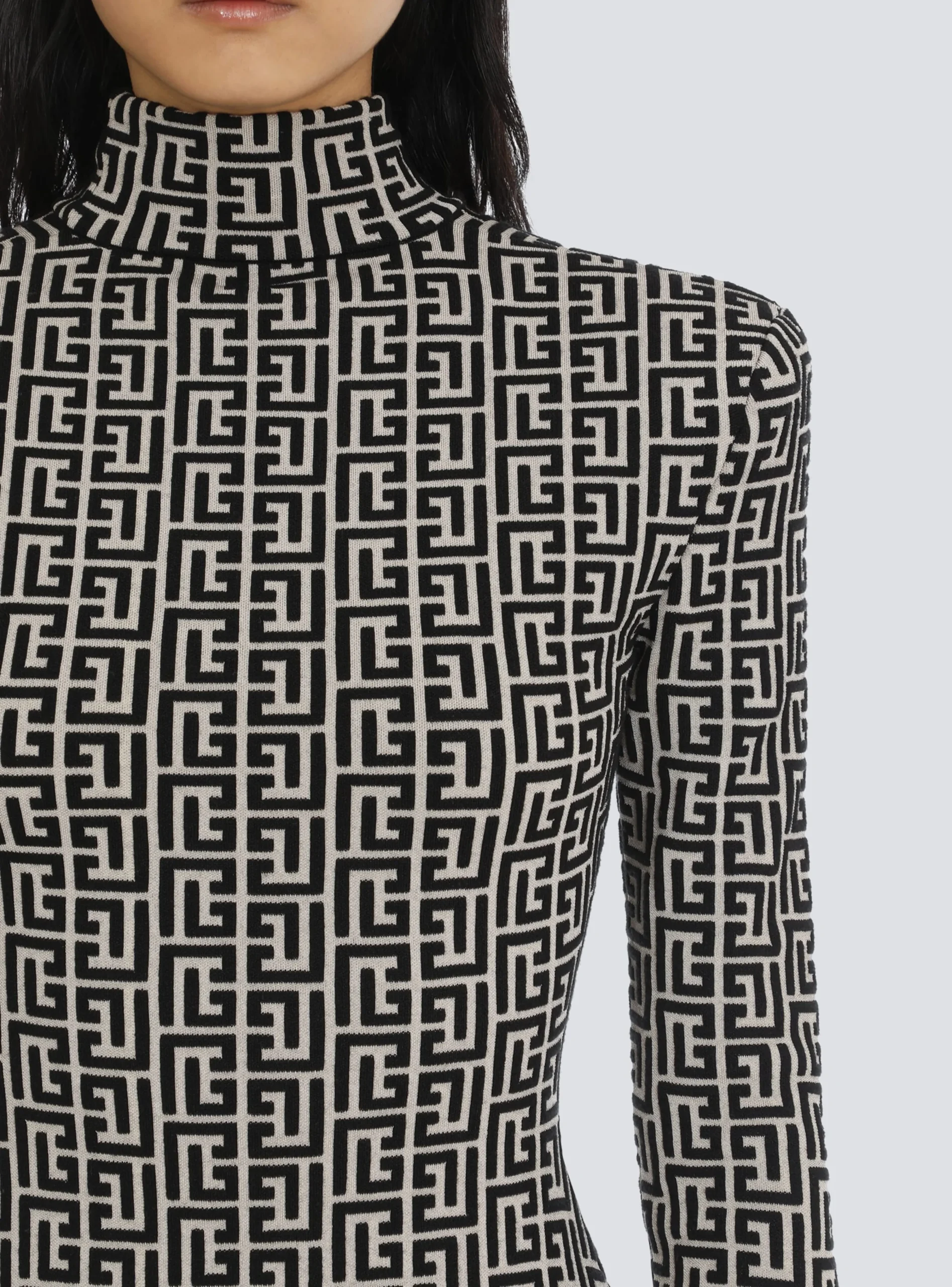 Women Balmain Knit Sweater With Monogram