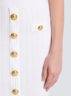 Women Balmain Knitted Dress With Buttons
