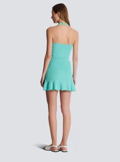 Women Balmain Knitted Skater Skirt