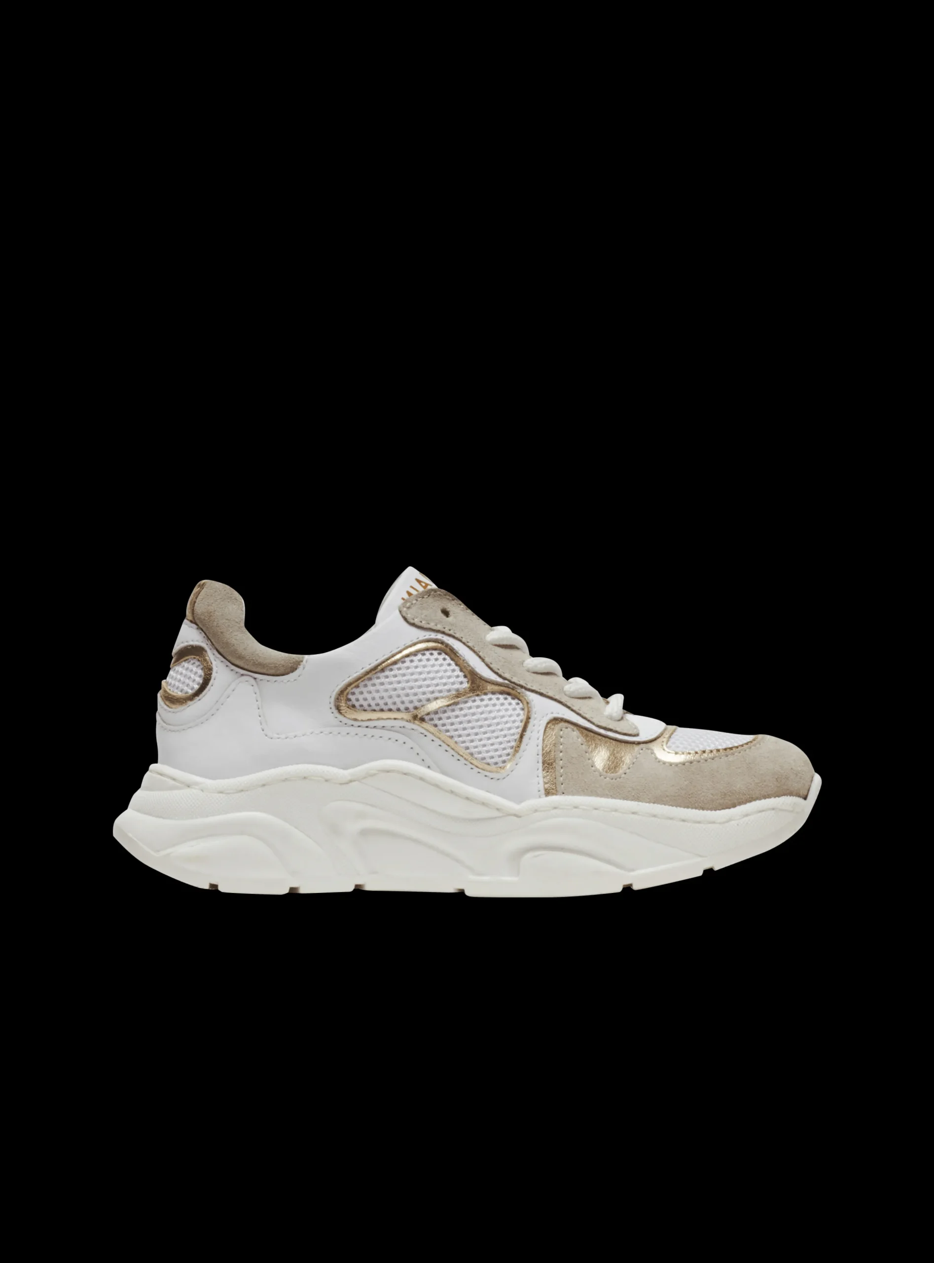 Kids/BOY Balmain Leather And Mesh Trainers
