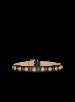 Women Balmain Leather 'Coin' Belt