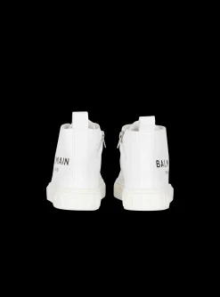 Kids/BOY Balmain Leather High-top Trainers