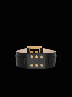 Women Balmain Leather P-Belt