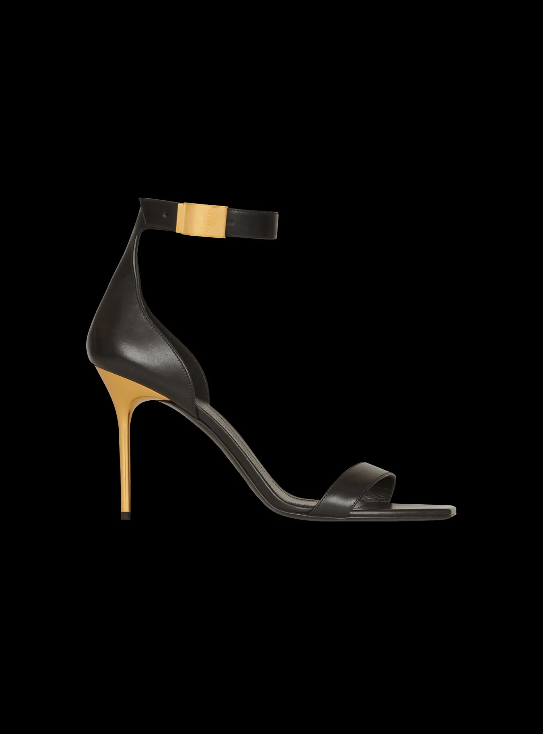 Women Balmain Leather Uma Sandals