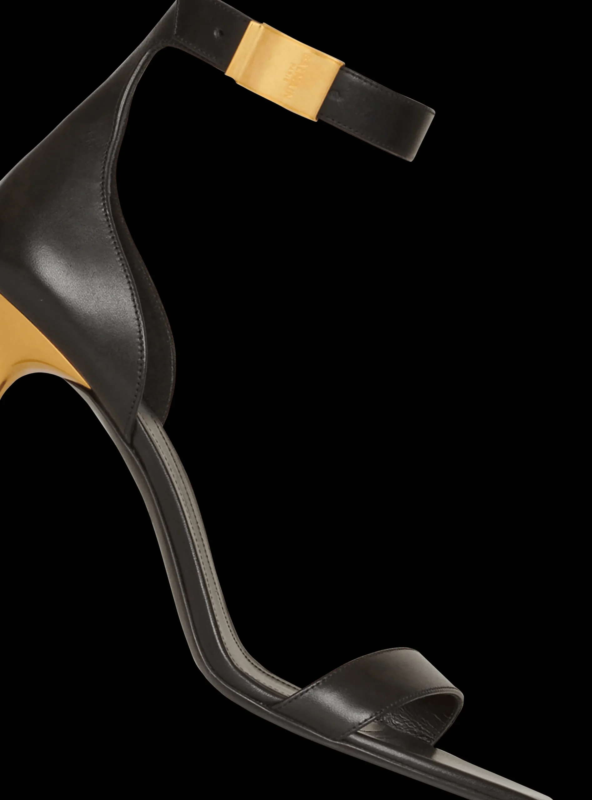 Women Balmain Leather Uma Sandals