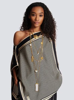 Women Balmain Lion Long Necklace