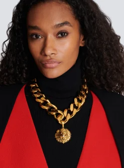 Women Balmain Lion Necklace