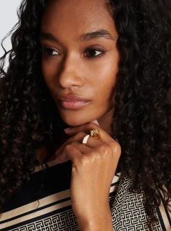 Women Balmain Lion Ring