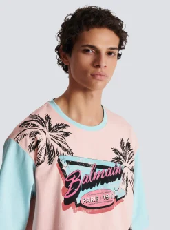 Balmain Loose Miami Printed T-shirt
