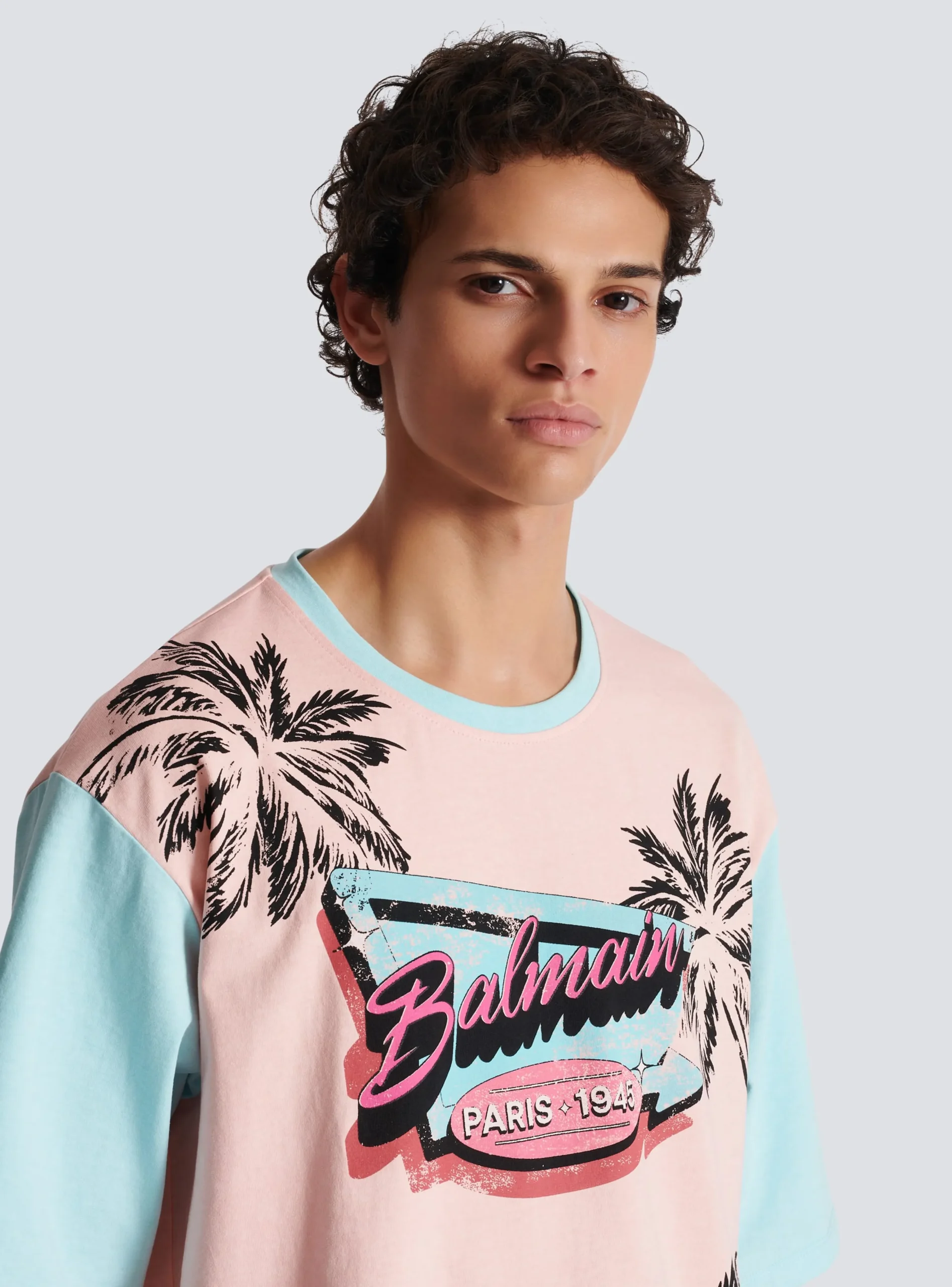 Balmain Loose Miami Printed T-shirt