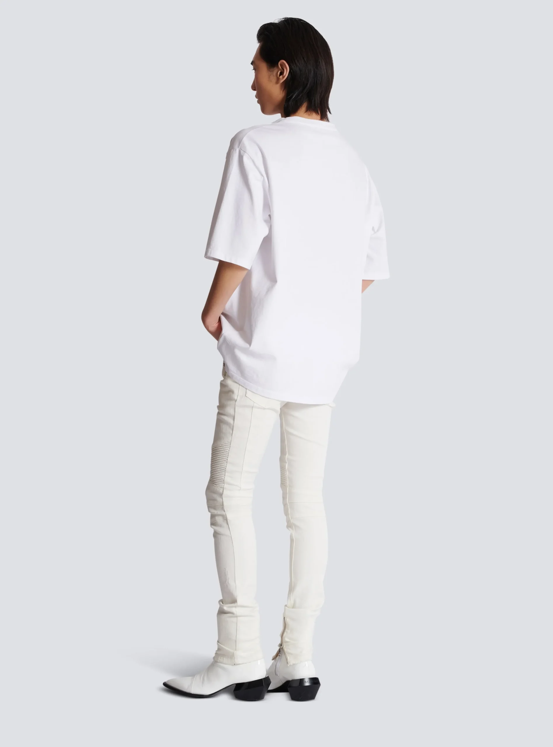 Balmain Loose Postcard Printed T-shirt