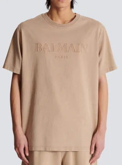 Balmain Loose T-shirt With Vintage Embroidery