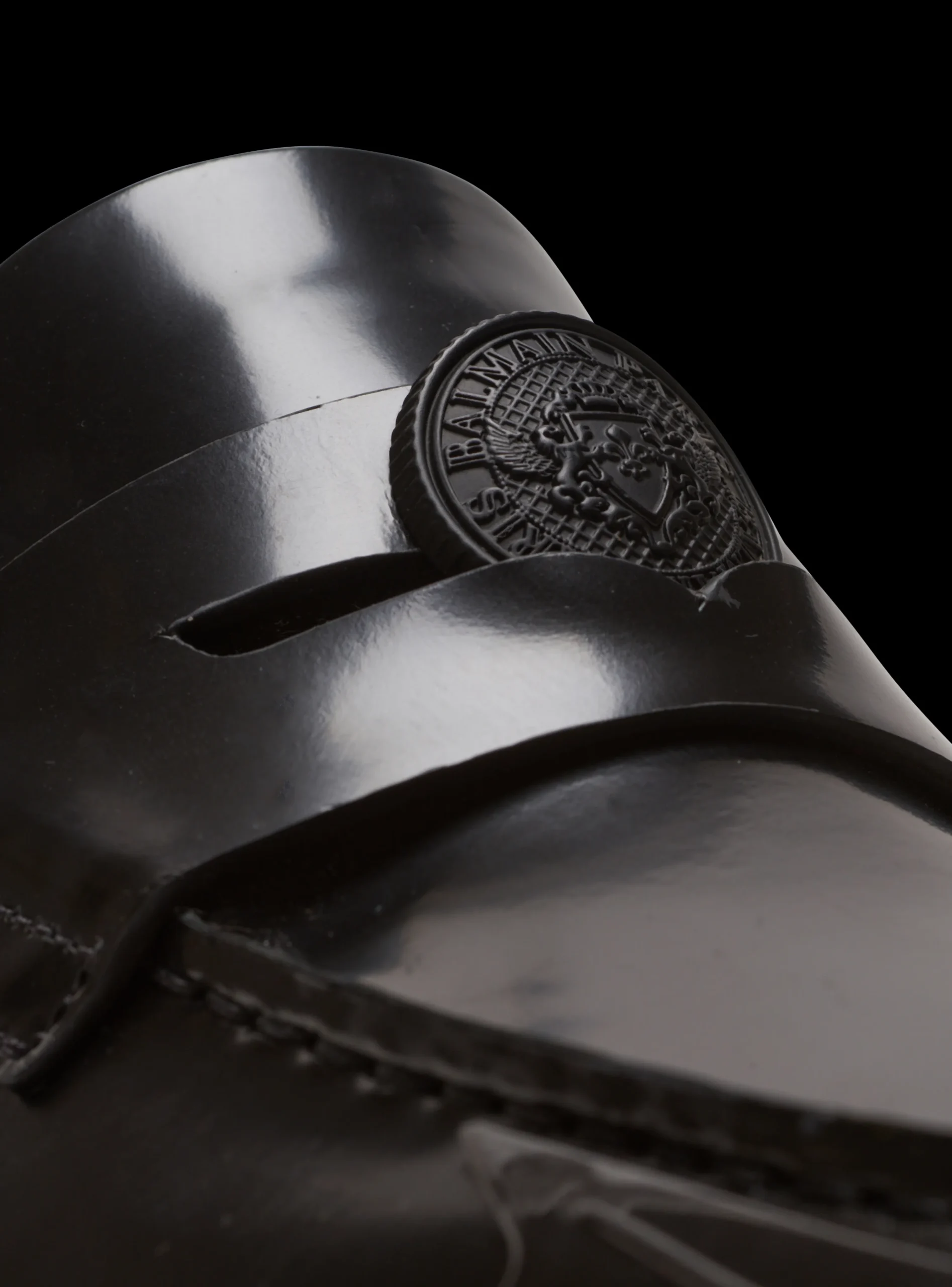 Balmain Main Lab Unicorn Glazed Leather Loafers