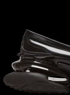Balmain Main Lab Unicorn Glazed Leather Loafers