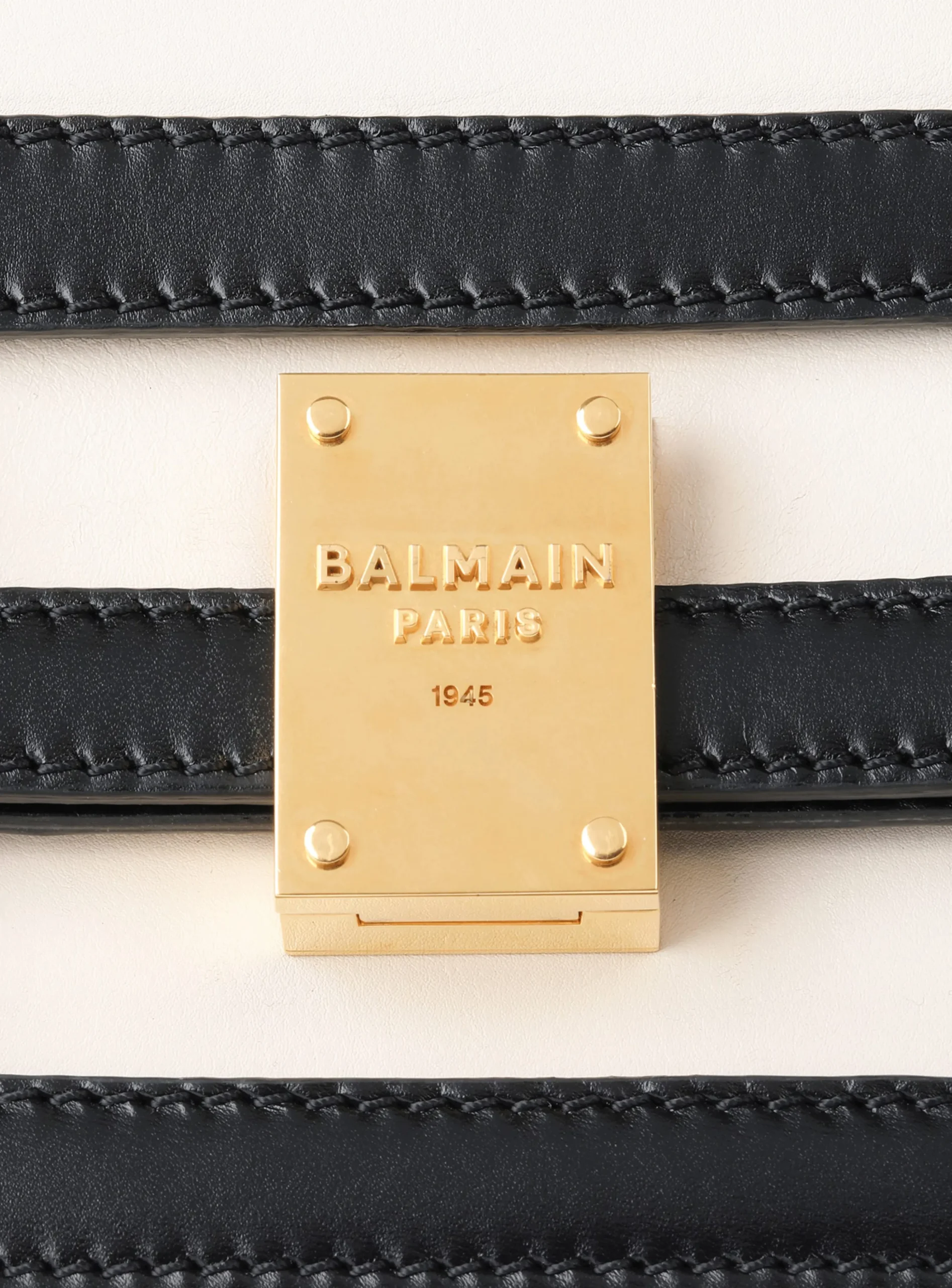 Women Balmain Medium-sized Black And Leather 1945 Heritage Bag