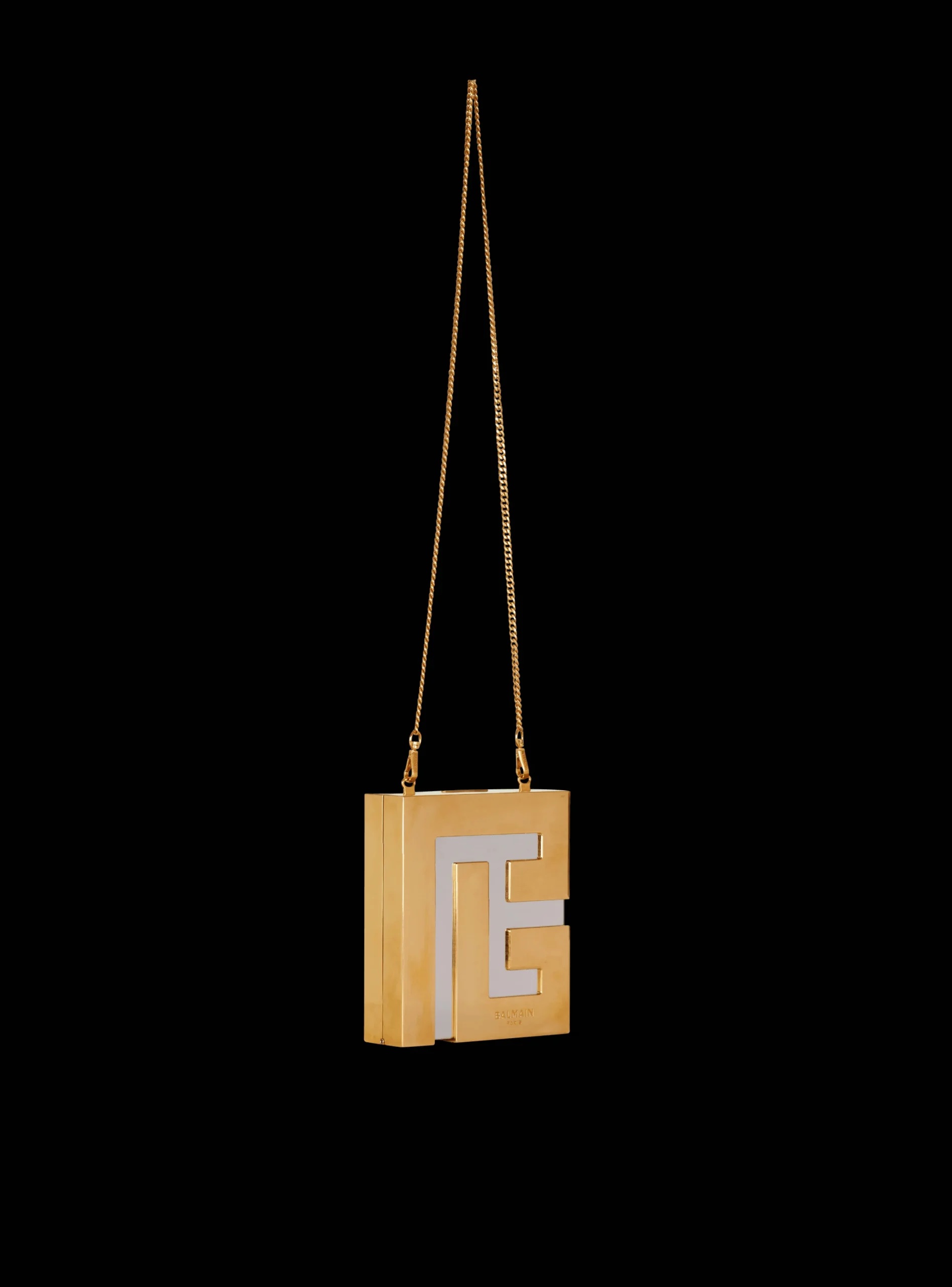 Balmain Metal PB Clutch