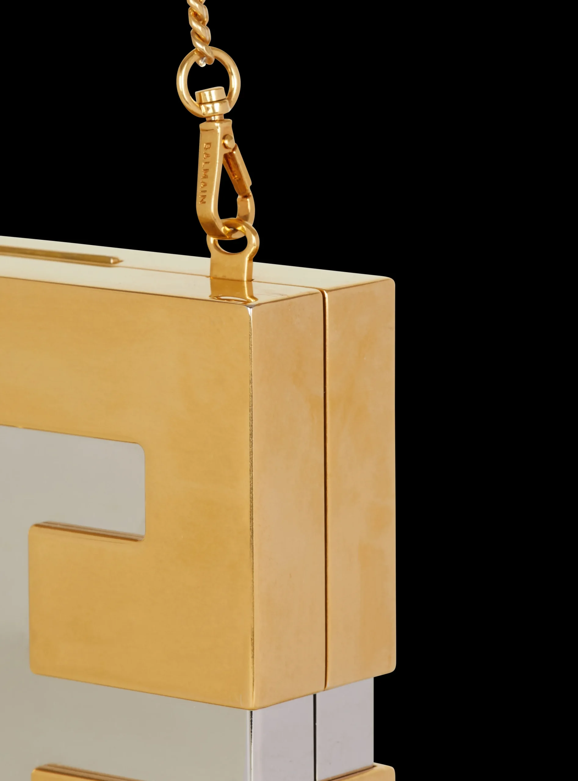 Balmain Metal PB Clutch