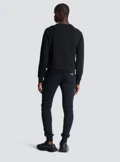 Balmain Metallic Flocked Sweatshirt