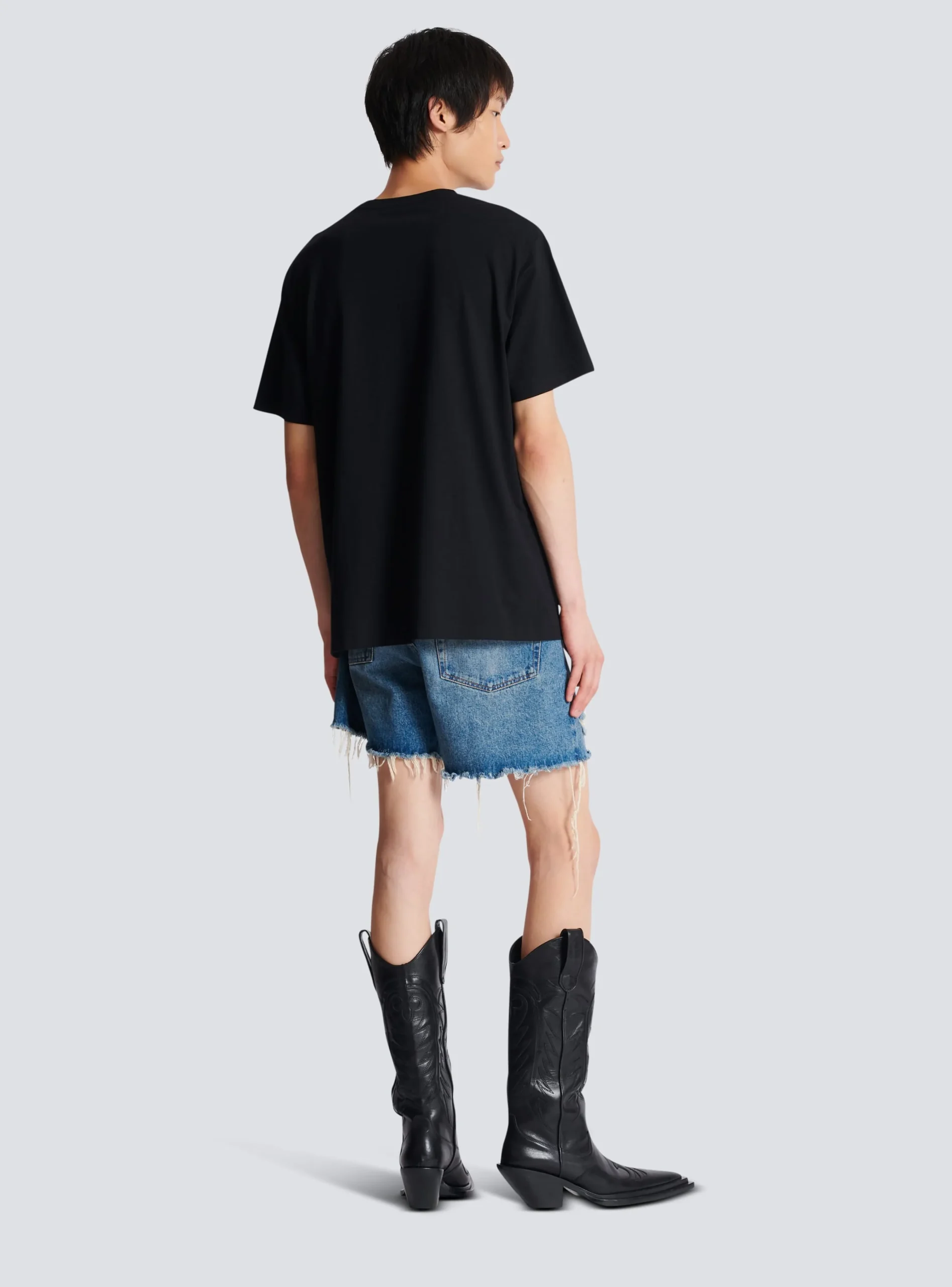 Balmain Metallic Flocked T-shirt