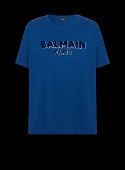 Balmain Metallic Flocked T-shirt