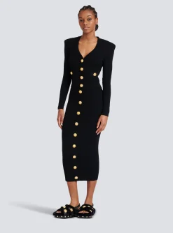 Women Balmain Mid-length Knit Skirt