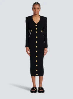 Women Balmain Mid-length Knit Skirt