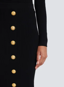 Women Balmain Mid-length Knit Skirt