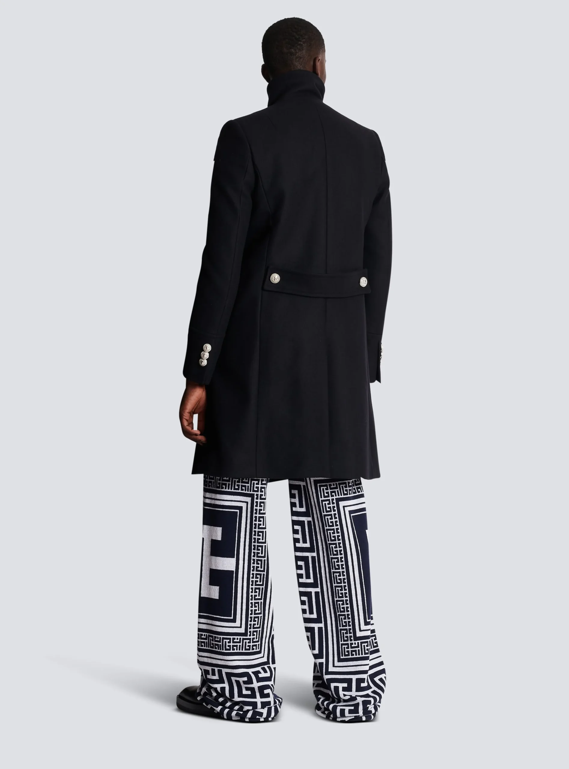 Balmain Mid-length Military-style Coat