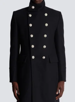 Balmain Mid-length Military-style Coat