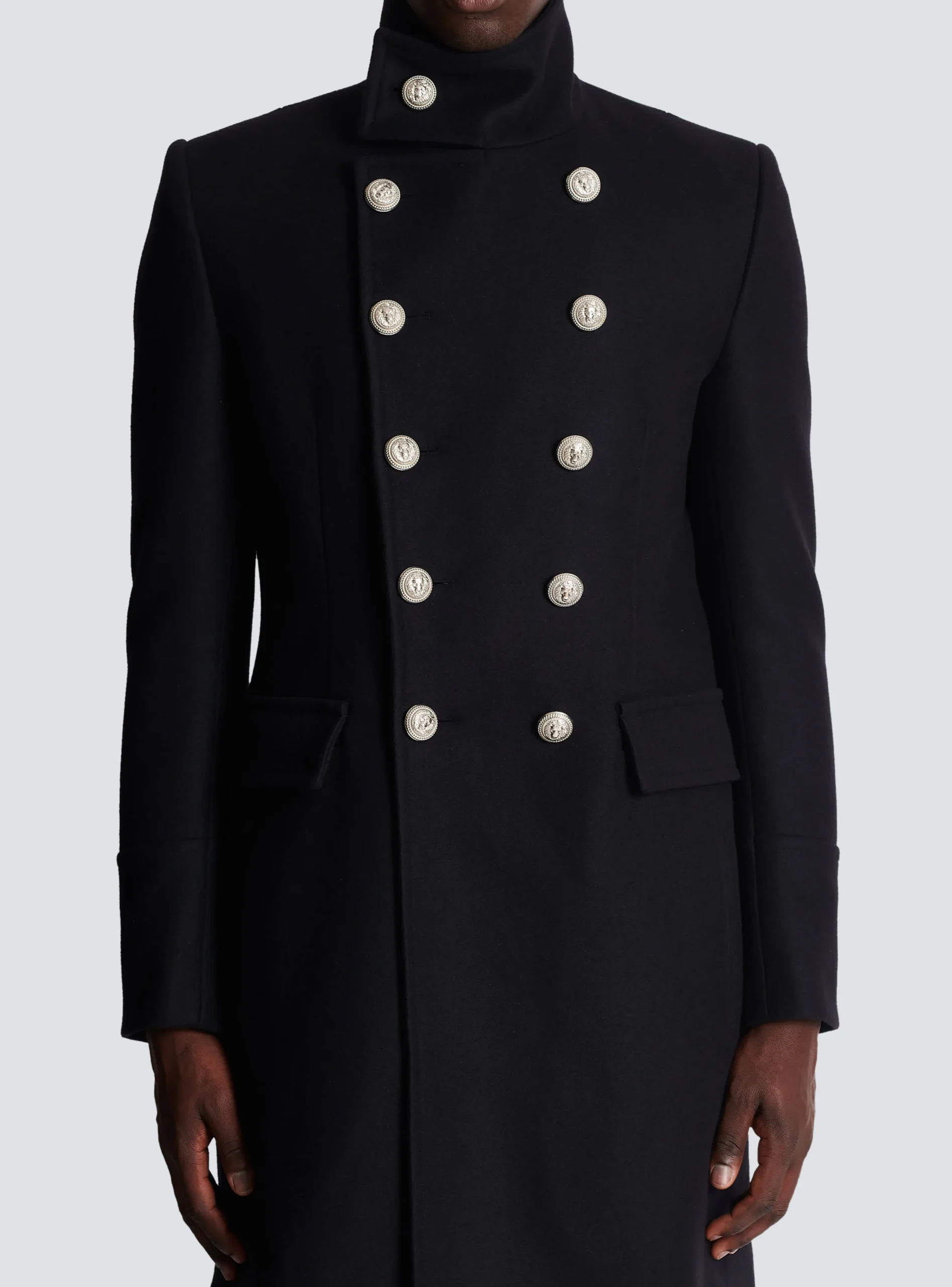 Balmain Mid-length Military-style Coat
