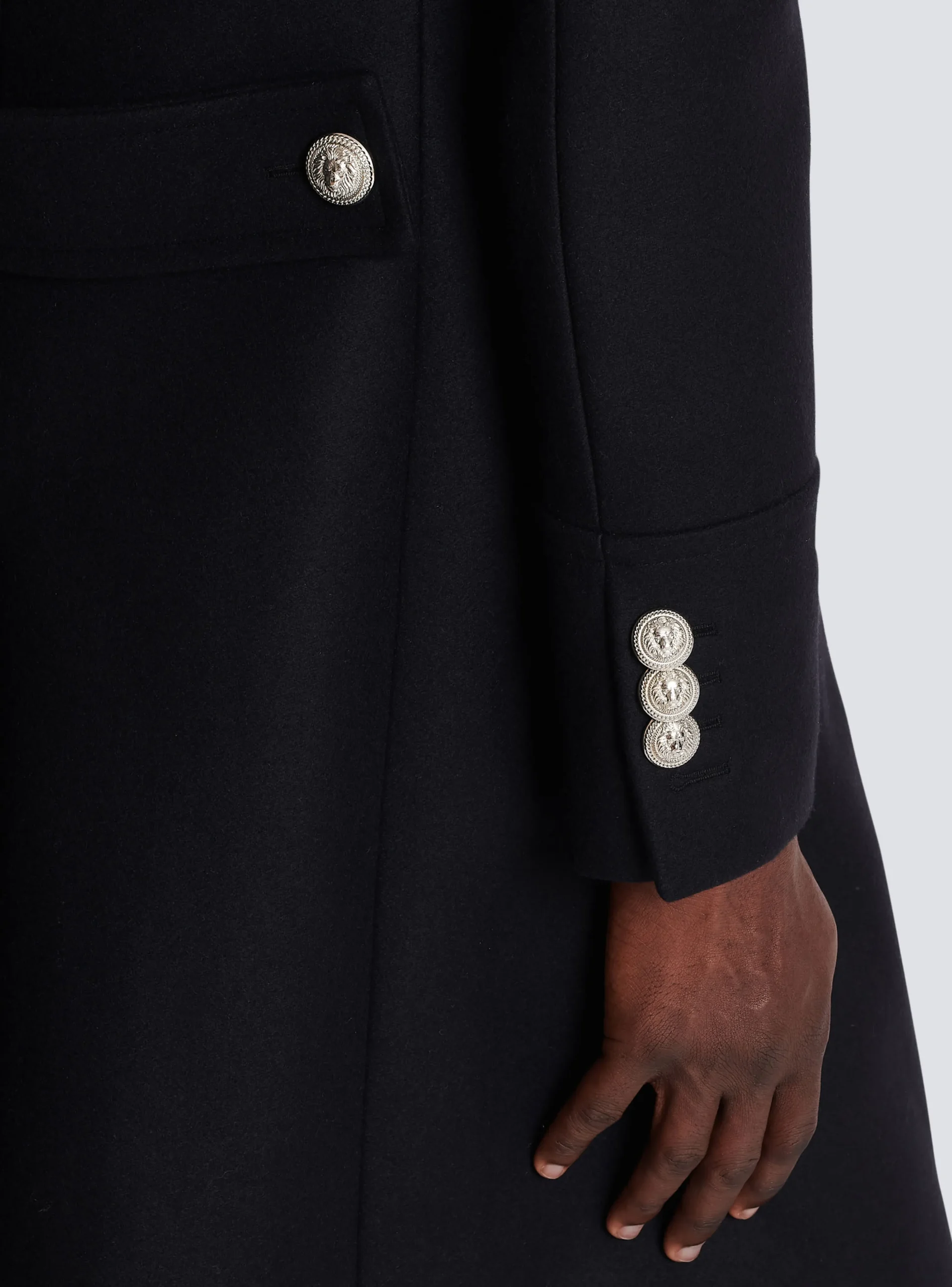 Balmain Mid-length Military-style Coat